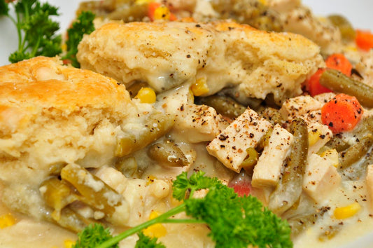 Chicken Pot Pie with No-Roll Crust (Solar Oven)